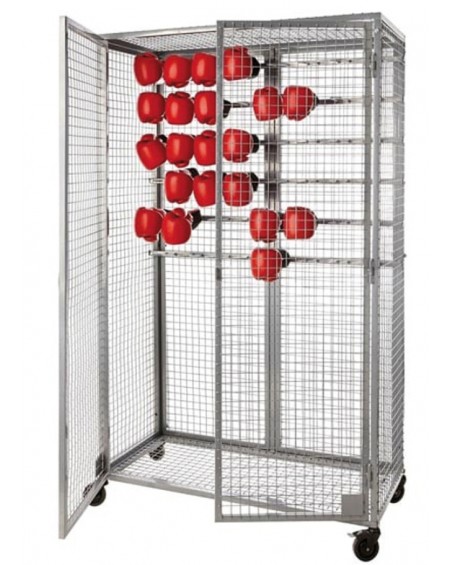 Support de rangement d'intérieur pour basket-ball sur pied, organiseur en  métal multicouche robuste pour jouets/raquette de badminton/tennis, garage  à