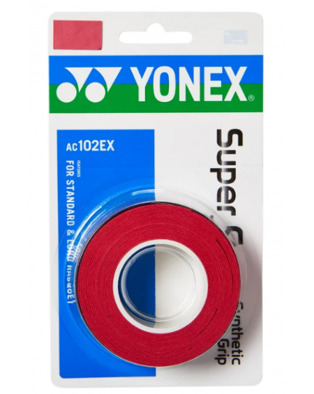 YONEX SURGRIP AC102EX ( x3 )  - ROUGE