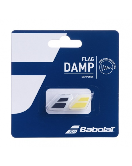 BABOLAT ANTI-VIBRATEUR FLAG DAMP ( x2 ) - JAUNE/NOIR