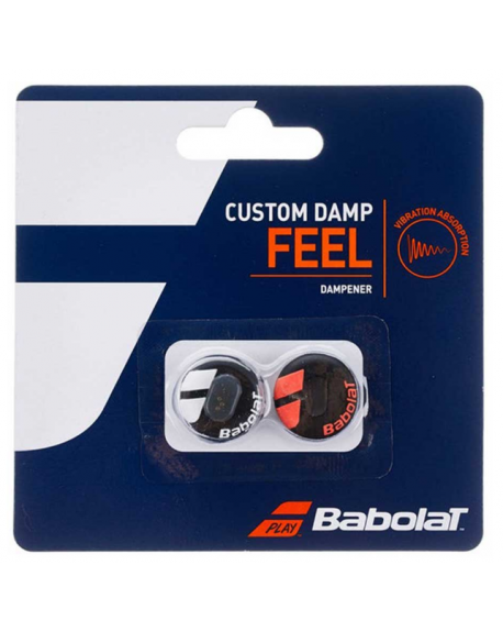 BABOLAT ANTI-VIBRATEUR CUSTOM DAMP FEEL ( x2 ) - NOIR/ROUGE/BLANC