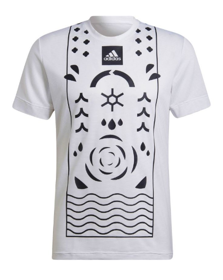 ADIDAS TEE-SHIRT HOMME PARIS BLANC/NOIR